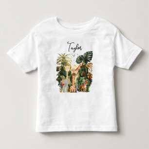 Camiseta Infantil Animais da Selva Safari Exótico Sonho