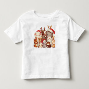 Camiseta Infantil Animais de Natal 3
