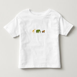Camiseta Infantil Animais do jardim zoológico