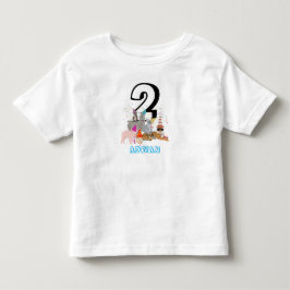 Camiseta Infantil Animais se divertindo - Animais Festa de Aniversár