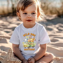 Camiseta Infantil Animais selvagens de safari, anos de meninos