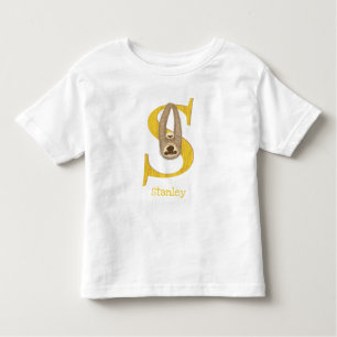 Camiseta Infantil Animal ABC S é para T-shirt de preguiça