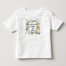 Camiseta Infantil Animal Cute da Selva Aniversário de 3 anos