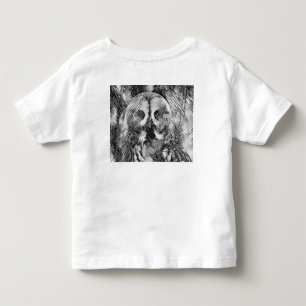 Camiseta Infantil AnimalArtBW_Owl_001