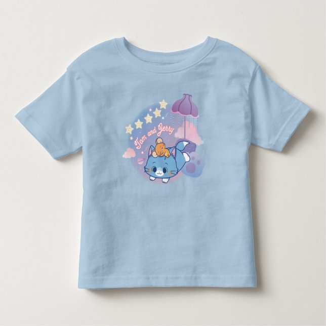 Camiseta Infantil Anime as noites de Tom e Jerry Dreamy (Frente)