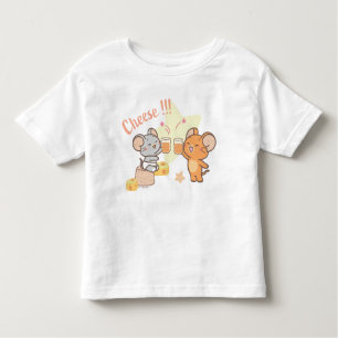 Camiseta Infantil Anime Tuffy e Jerry Cheers para Queijo