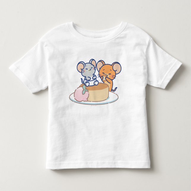 Camiseta Infantil Anime Tuffy e Jerry Cheesecake (Frente)