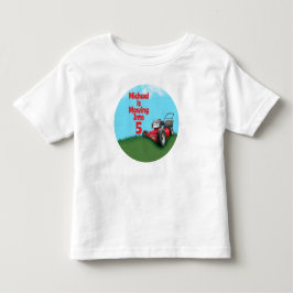 Camiseta Infantil Aniversário Cortador de Grama Personalizado