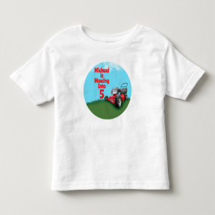 Camiseta Infantil Aniversário Cortador de Grama Personalizado