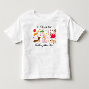 Camiseta Infantil Aniversário de 1 ano da Menina Vamos Farturar Fest