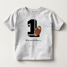 Camiseta Infantil Aniversário de 1 ano Futebol nome e idade menino m