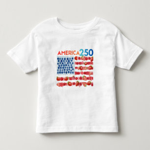 Camiseta Infantil aniversário de 250 anos da América