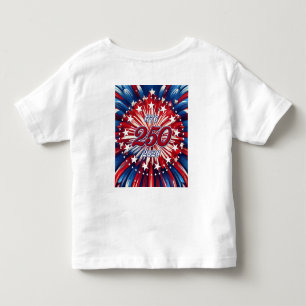 Camiseta Infantil Aniversário de 250 anos da América 1776-2026 Fogos
