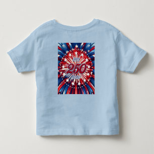 Camiseta Infantil Aniversário de 250 anos da América 1776-2026 Fogos