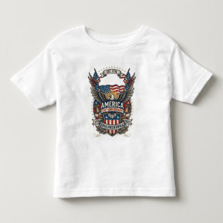 Camiseta Infantil Aniversário de 250 anos da América Patriótica 1776