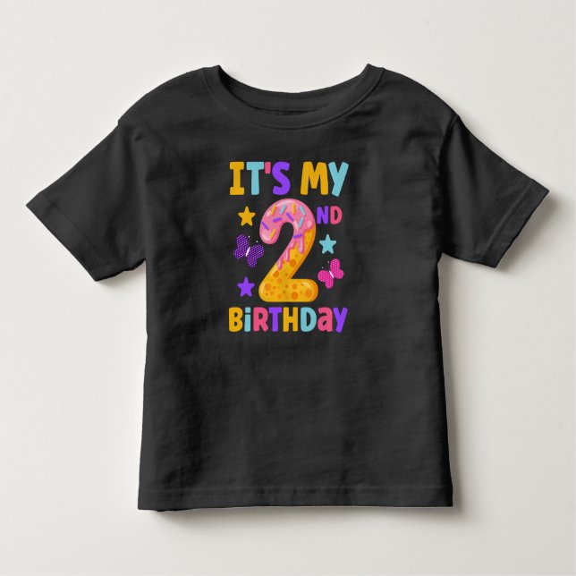 Camiseta Infantil Aniversário de 2 anos (Frente)