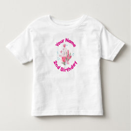 Camiseta Infantil Aniversário de 2 anos da Sereia