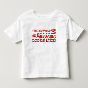 Camiseta Infantil Aniversário de 3 anos