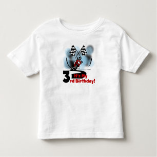 Camiseta Infantil Aniversário de 3 anos de competência da