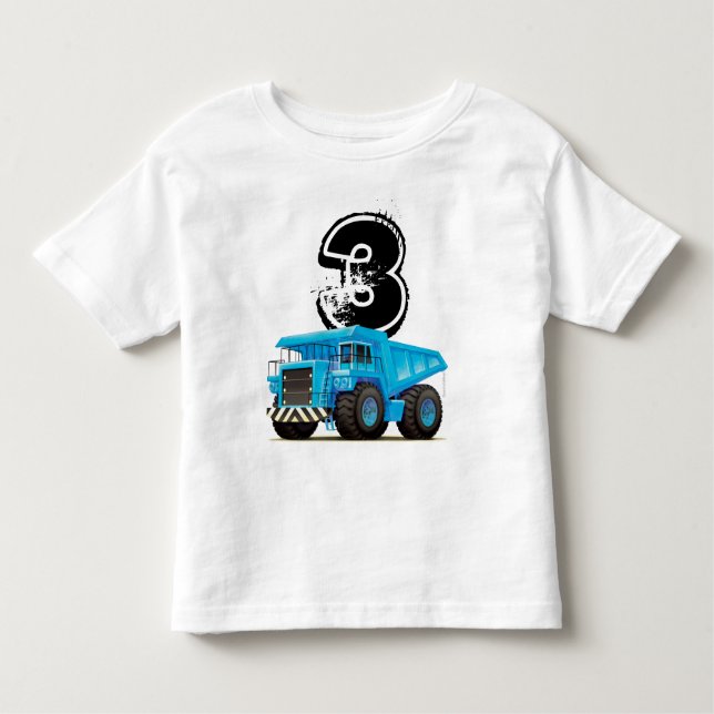 Camiseta Infantil Aniversário de 3 anos feito sob encomenda do (Frente)