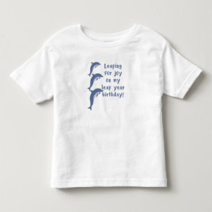 CAMISETA INFANTIL ANIVERSÁRIO DE ANO BISSEXTO PULANDO DE ALEGRIA
