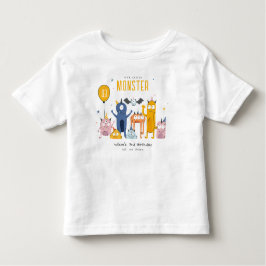 Camiseta Infantil Aniversário de criança de Monstros do Partido Amar