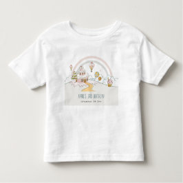 Camiseta Infantil Aniversário de criança de terra doce doce e doce d