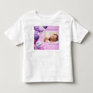 Camiseta Infantil Aniversário de Criança em Jersey Fino Personalizad