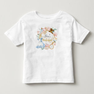 Camiseta Infantil Aniversário de menina Alice no País das Maravilhas