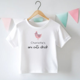 Camiseta Infantil Aniversário de Uma Franga Fofa