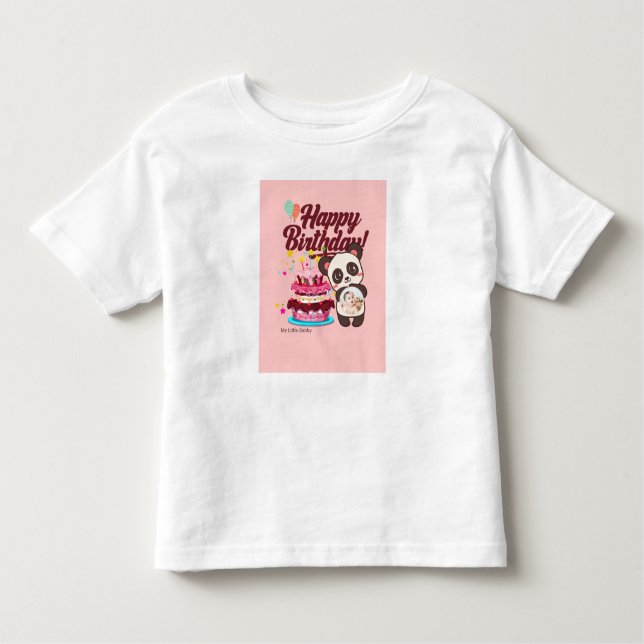 Camiseta Infantil Aniversário design T-Shirt (Frente)