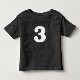 Camiseta Infantil Aniversário distinto "3"
