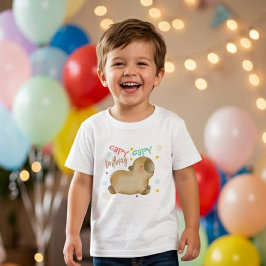 Camiseta Infantil Aniversário do capivara Capy