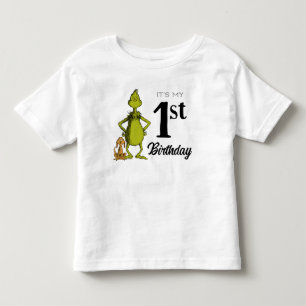 Camiseta Infantil Aniversário do Grinch no Quadro Negro