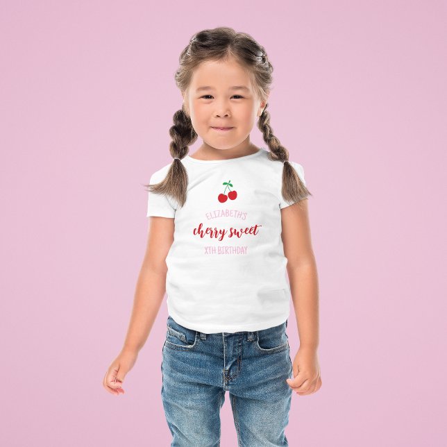 Camiseta Infantil Aniversário Doce Cereja (Criador carregado)