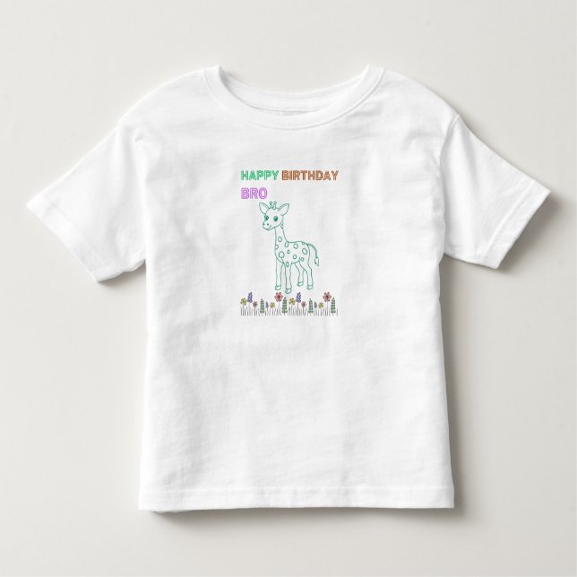 Camiseta Infantil Aniversário para Crianças (Frente)