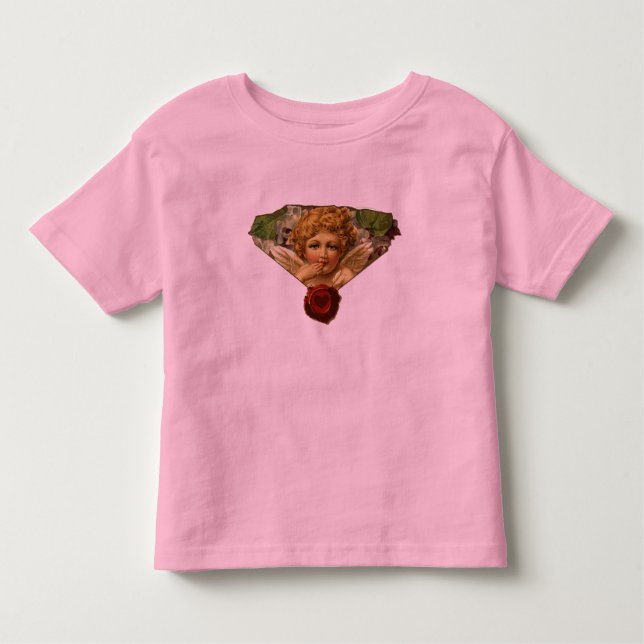 CAMISETA INFANTIL ANJO CORAÇÃO SELO (Frente)