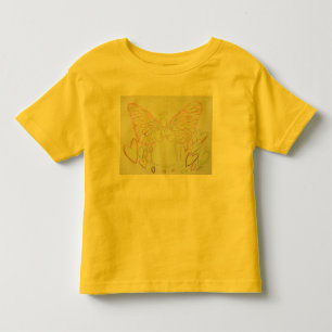 Camiseta Infantil Anjo de Corações Pintando T-Shirts Personalizada