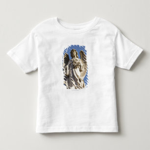Camiseta Infantil Anjo de pedra que olha abaixo da estátua em Bueno