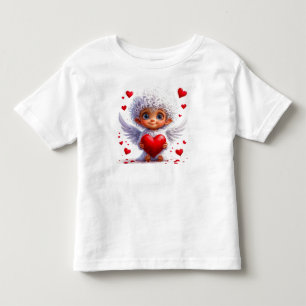 Camiseta Infantil anjo do dia dos namorados