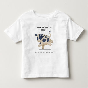 Camiseta Infantil Ano do Carneiro Ox Cute Zodiac 2021
