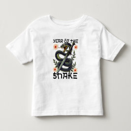 Camiseta Infantil Ano do Zodíaco da Serpente Ano Novo Chinês