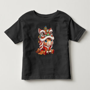 Camiseta Infantil Ano Novo Chinês Cavalo 2026 Zodíaco