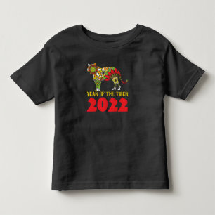 Camiseta Infantil Ano Novo Chinês do Tigre 2022