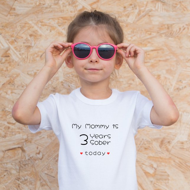 Camiseta Infantil Ano Personalizado Mínimo Minha Mamãe é 3 Anos Mais (Criador carregado)