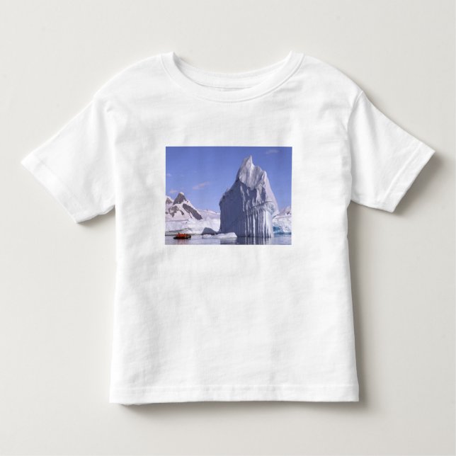 Camiseta Infantil Antártica, Península Antártica. Zodiak e (Frente)