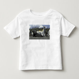 Camiseta Infantil Antártida, Ilha da Geórgia do Sul. Lobo-marinho-an
