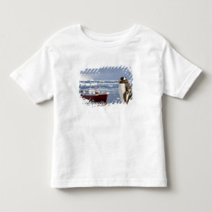 Camiseta Infantil Antártida, Neko Cove (Porto). Pinguim-de-gentoo