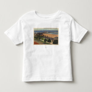 Camiseta Infantil Antena do porto do cais & do iate do prazer