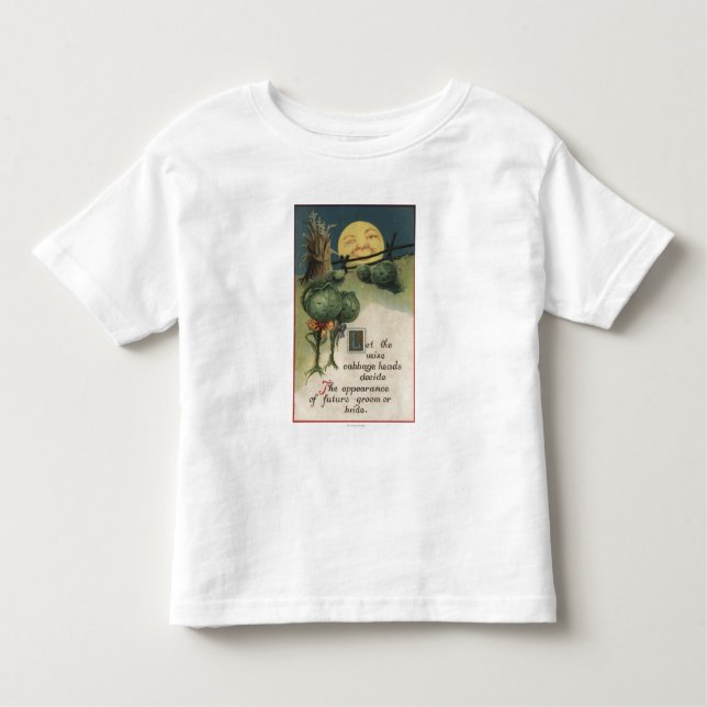 Camiseta Infantil Anthropomorphism do Dia das Bruxas GreetingCabbage (Frente)